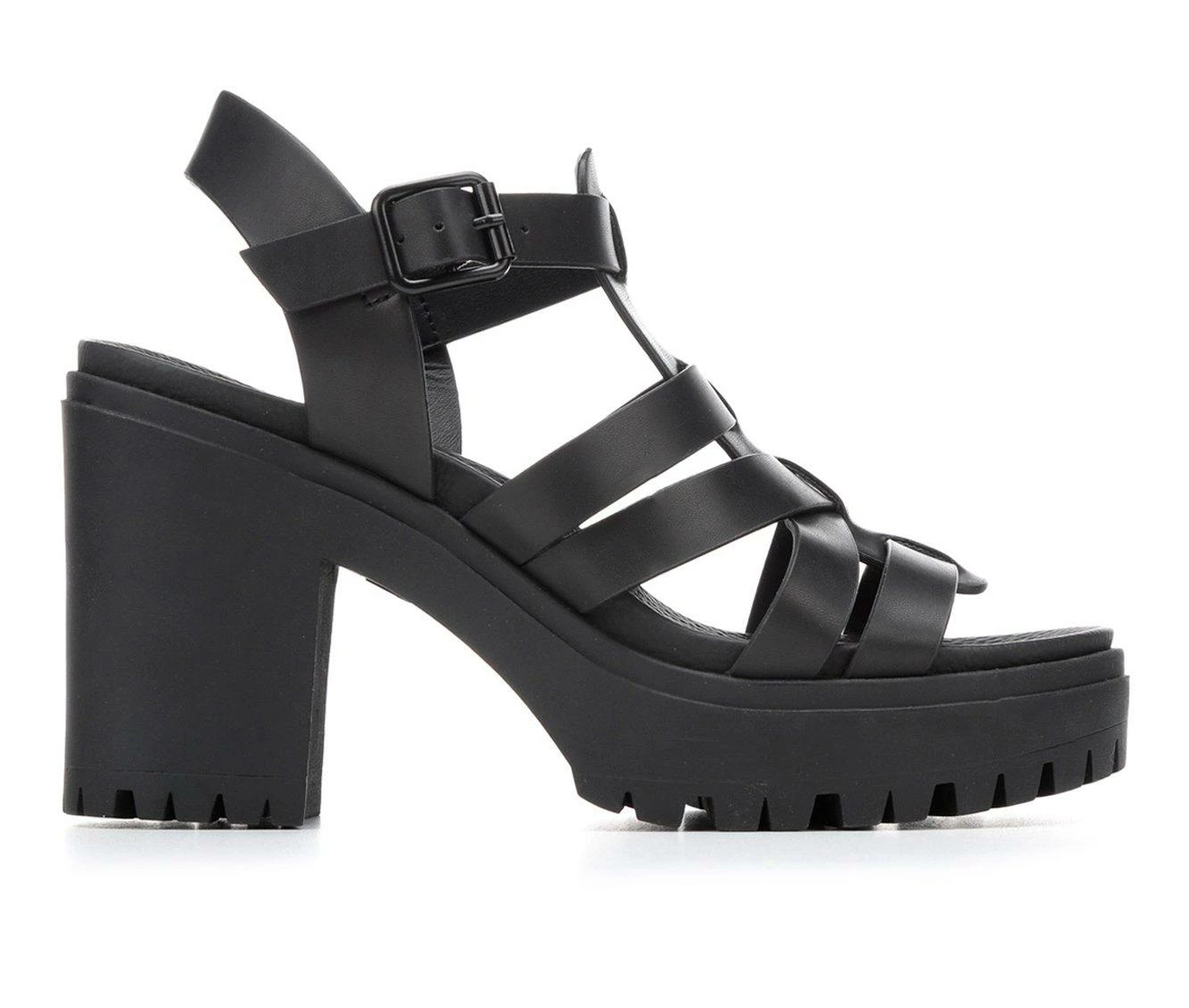 Women's MIA Jayda Lugged Heel Sandals 3 Women's MIA Jayda Lugged Heel Sandals