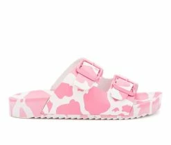 Alternative view of Girls' Olivia Miller Little Kid & Big Kid Moo Pink Footbed Sandals