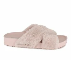 Alternative view of Women's Unionbay Luxe Fuzzy Slides
