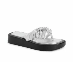 Women's MUK LUKS Club Maimi Platform Flip Flops 10 Women's MUK LUKS Club Maimi Platform Flip Flops -Cliffs by White Mountain shop 2 1402