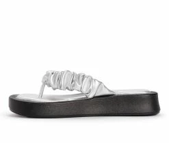 Women's MUK LUKS Club Maimi Platform Flip Flops 11 Women's MUK LUKS Club Maimi Platform Flip Flops -Cliffs by White Mountain shop 3 1385
