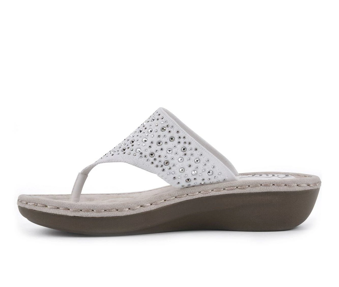 Women's Cliffs By White Mountain Calling Wedge Flip-Flops 6 Women's Cliffs By White Mountain Calling Wedge Flip-Flops - Image 4