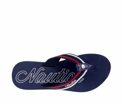 Women's Nautica White Dune Webbing Flip-Flops -Cliffs by White Mountain shop 4 1379